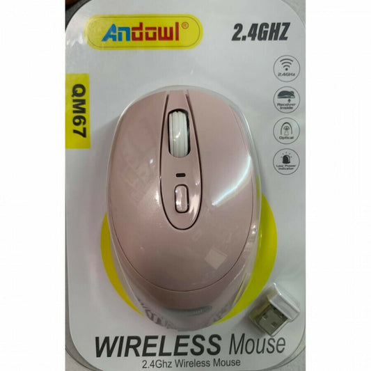 Andowl QM67 Online Store Pink Mouse Code: 37579196