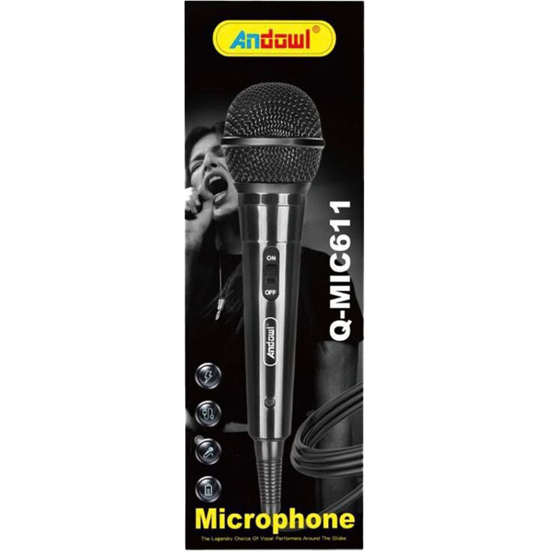 Andowl Dinamic Microfon Q-mic611 Mână Vocal Q-MIC611Codul: 50798596