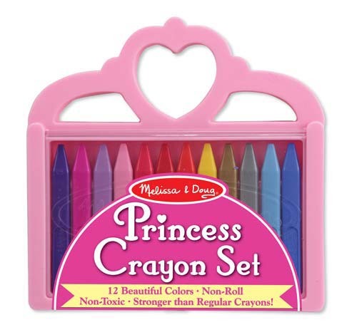 Set matite colorate triangolari Princess Melissa e Doug 12 pz