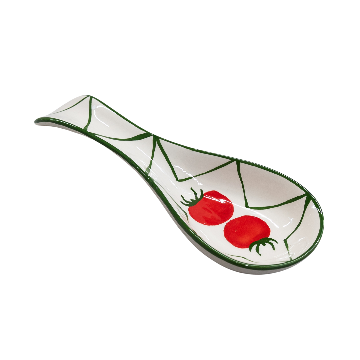 Spoon holder decorated with tomatoes 25 cm