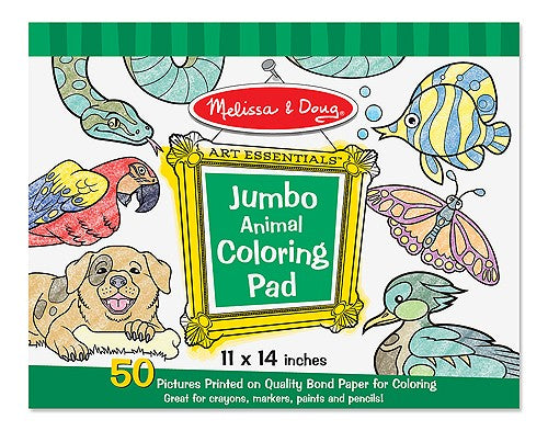 Quaderno jumbo con pagine da colorare di Melissa e Doug Animals