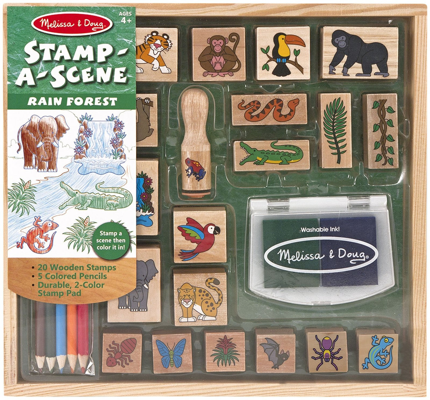 Set di timbri Melissa e Doug Jungle