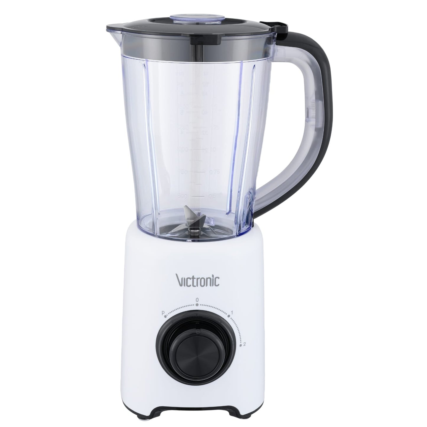 Batidora eléctrica, 500W, con vaso de plástico 1,50 l, Victronic VC3614