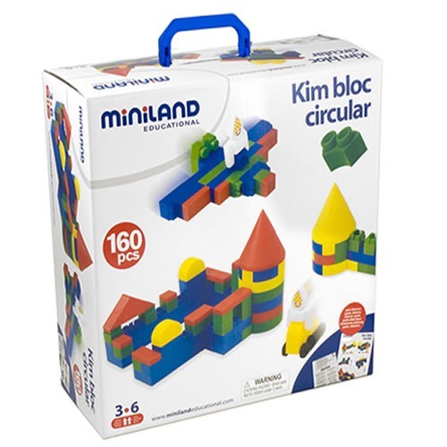 Gioco di costruzione Kim Bloc Circular Miniland 160 pz