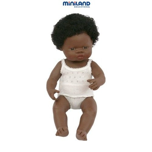 Miniland bambola africana 38 cm