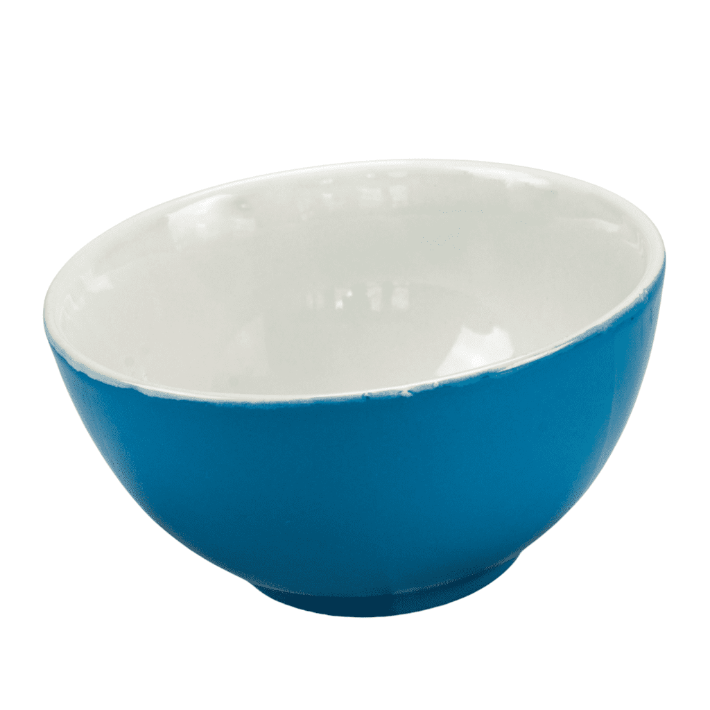 Cuenco bicolor, 600 ml, Blanco/Azul