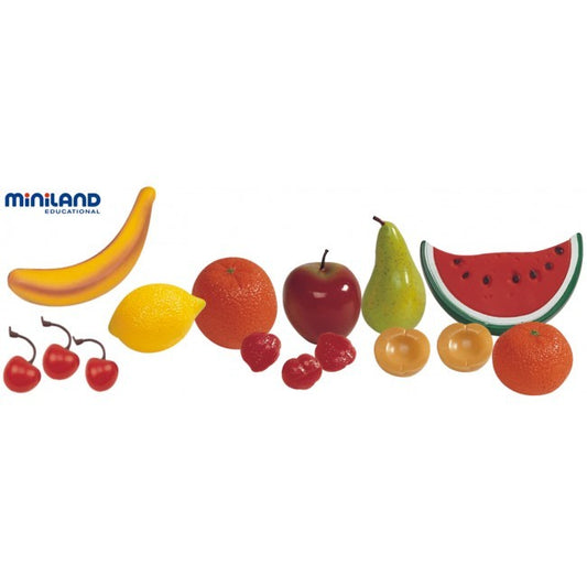 Set frutta in plastica Miniland 15 pz