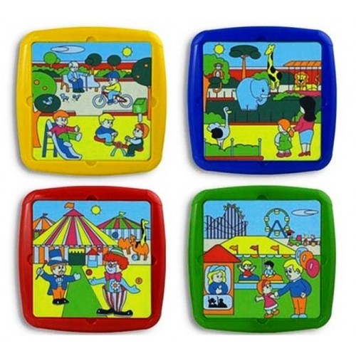 Set di 4 puzzle Miniland per il tempo libero