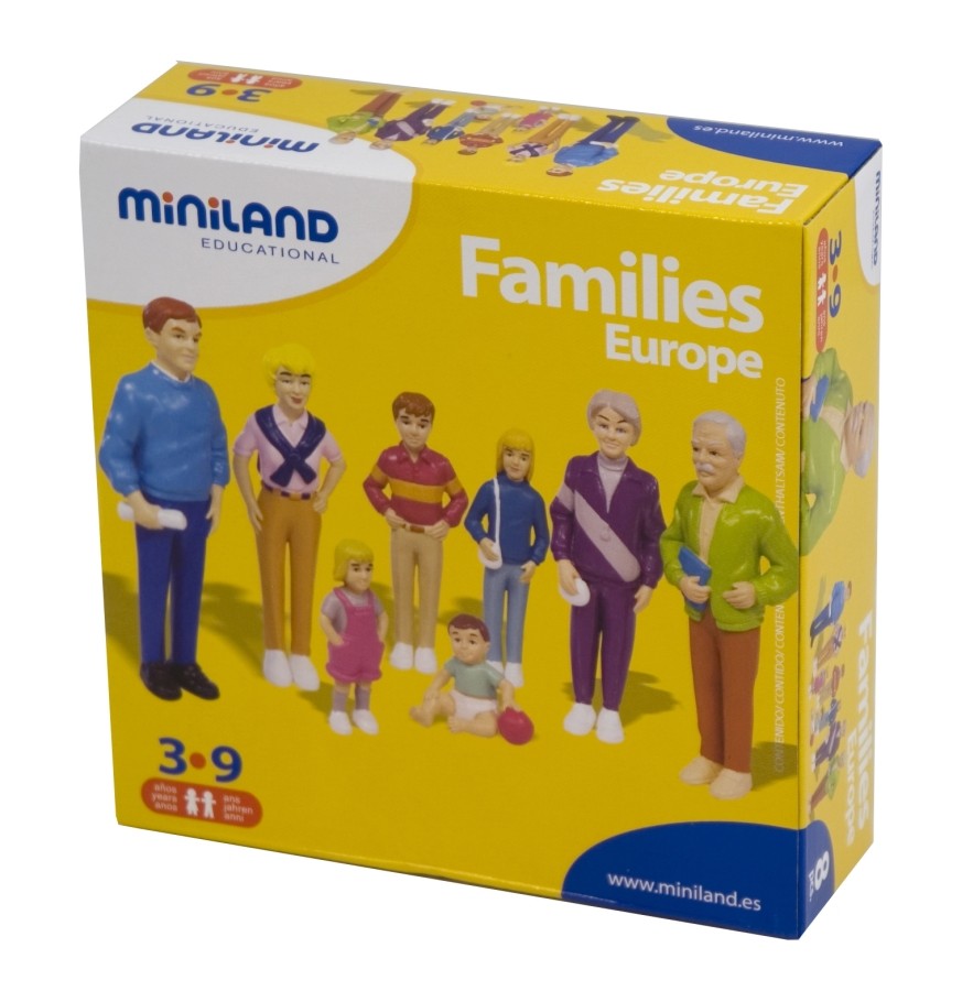 Famiglia di europei Miniland 8 figurine