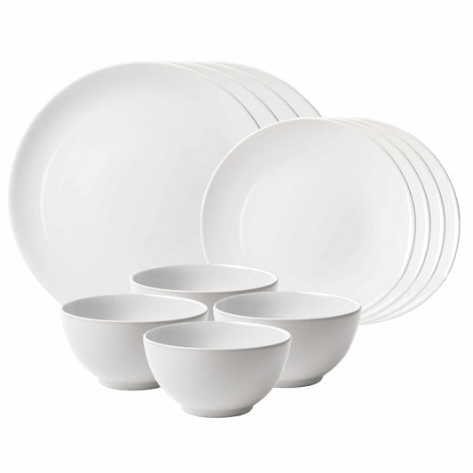 Tellerset 12-teilig, für 4 Personen, North Pole, Cesiro, Glossy Arctic White