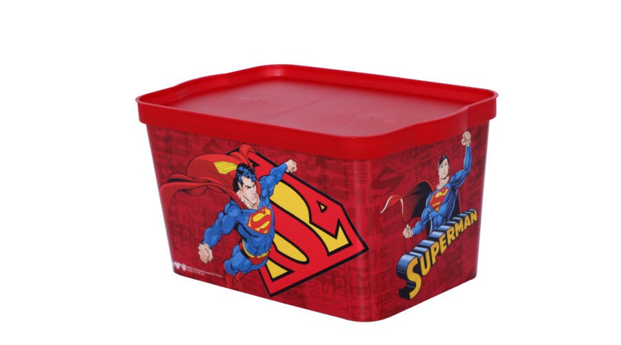 Storage box, with lid, 2.30 l, Tuffex TP597/SUPERMAN