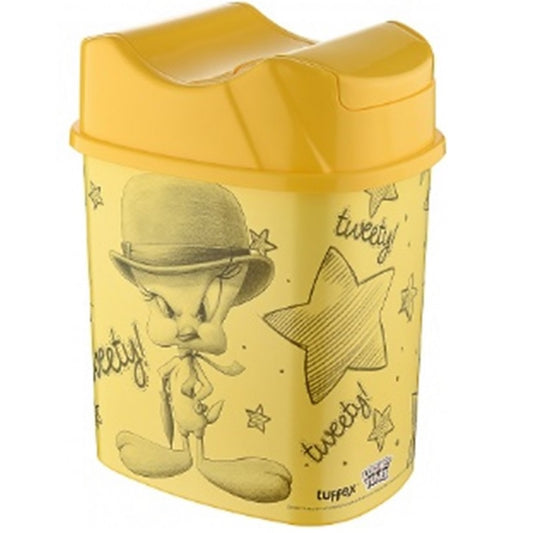 Trash can, with hinged lid, 5.50 l, Tuffex TP385/TWEETY