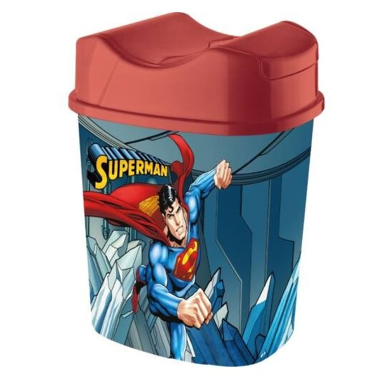 Cubo de basura, con tapa abatible, 5,50 l, Tuffex TP385/SUPERMAN