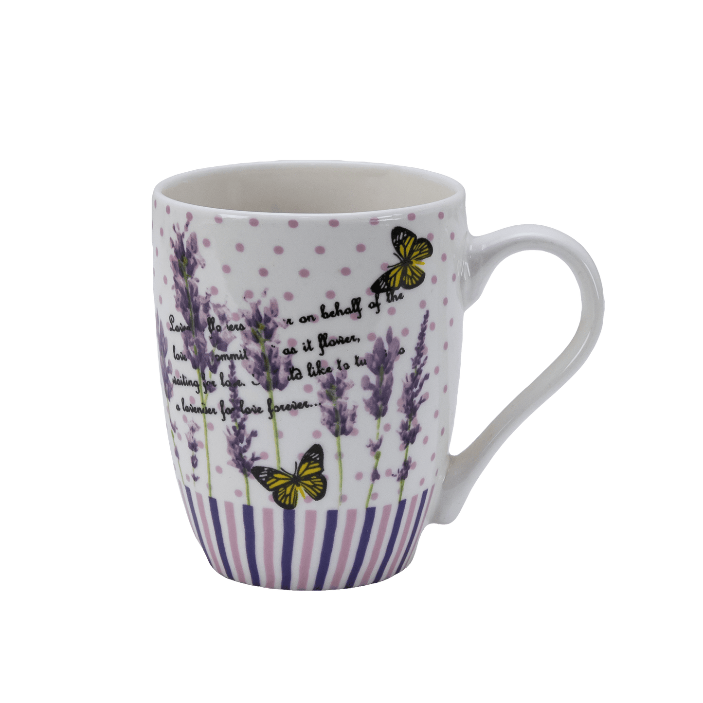 Tazza 270 ml Decoro lavanda bianca