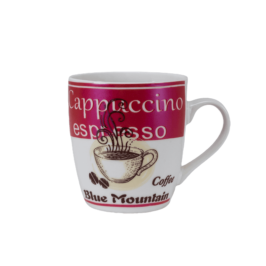 Cana Alb/Fucsia decor Coffee, 190 ml