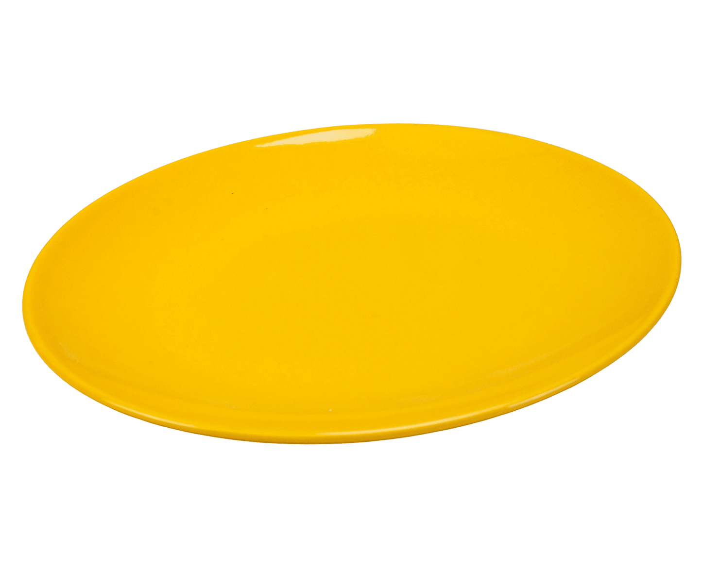 Set of 6 dessert plates Yellow Romanian Ø 20 cm