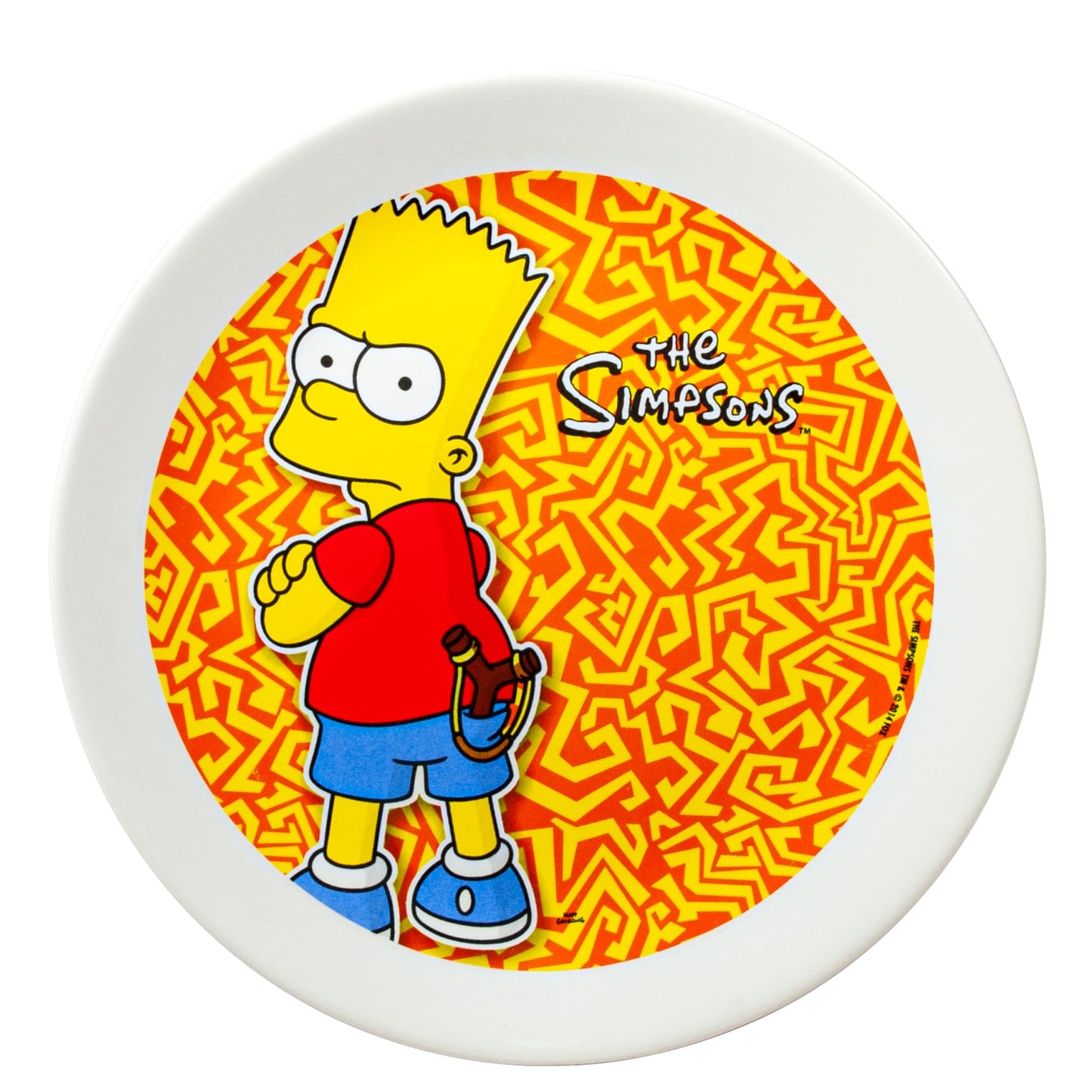 Farfurie desert, 20 cm, Alb Artic cu decor Personaj Simpsons