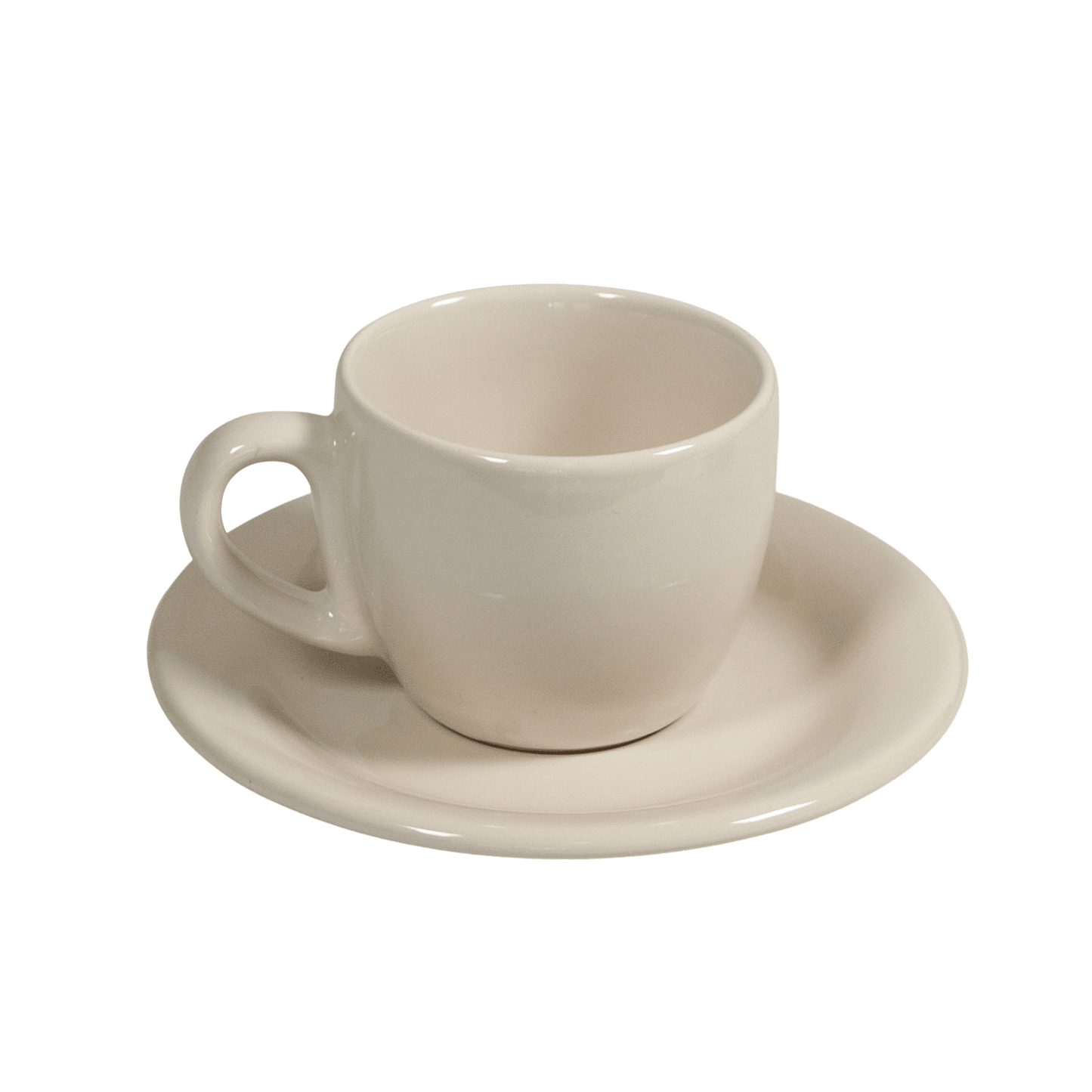 Set 6 tazzine con piattino per espresso Crem Ivoire, 80 ml