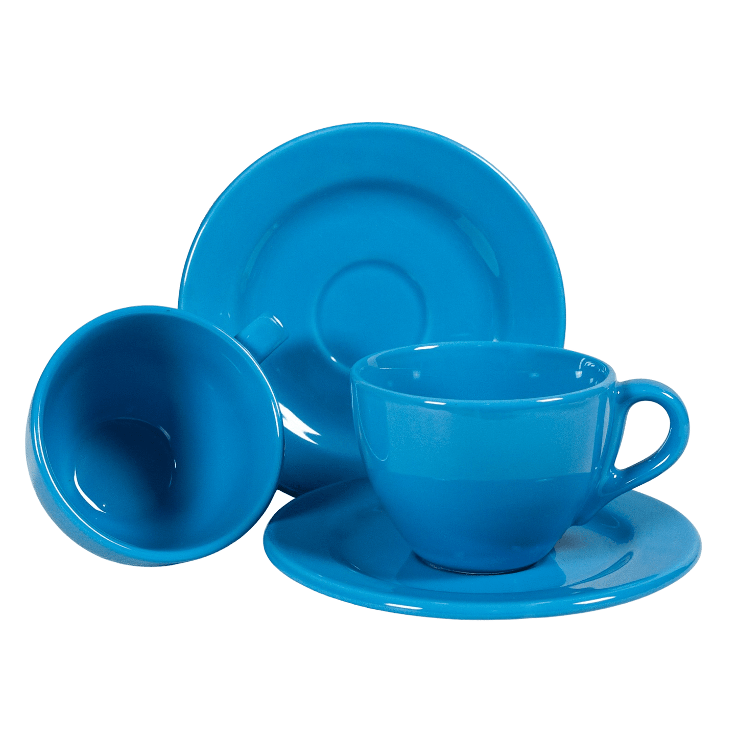 Set 6 tazzine con piattino per caffè Royal Blue, 160 ml