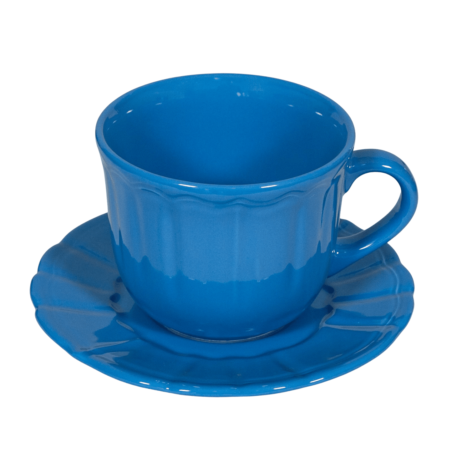 Set 6 tazze con piattino Royal Blue, 450 ml