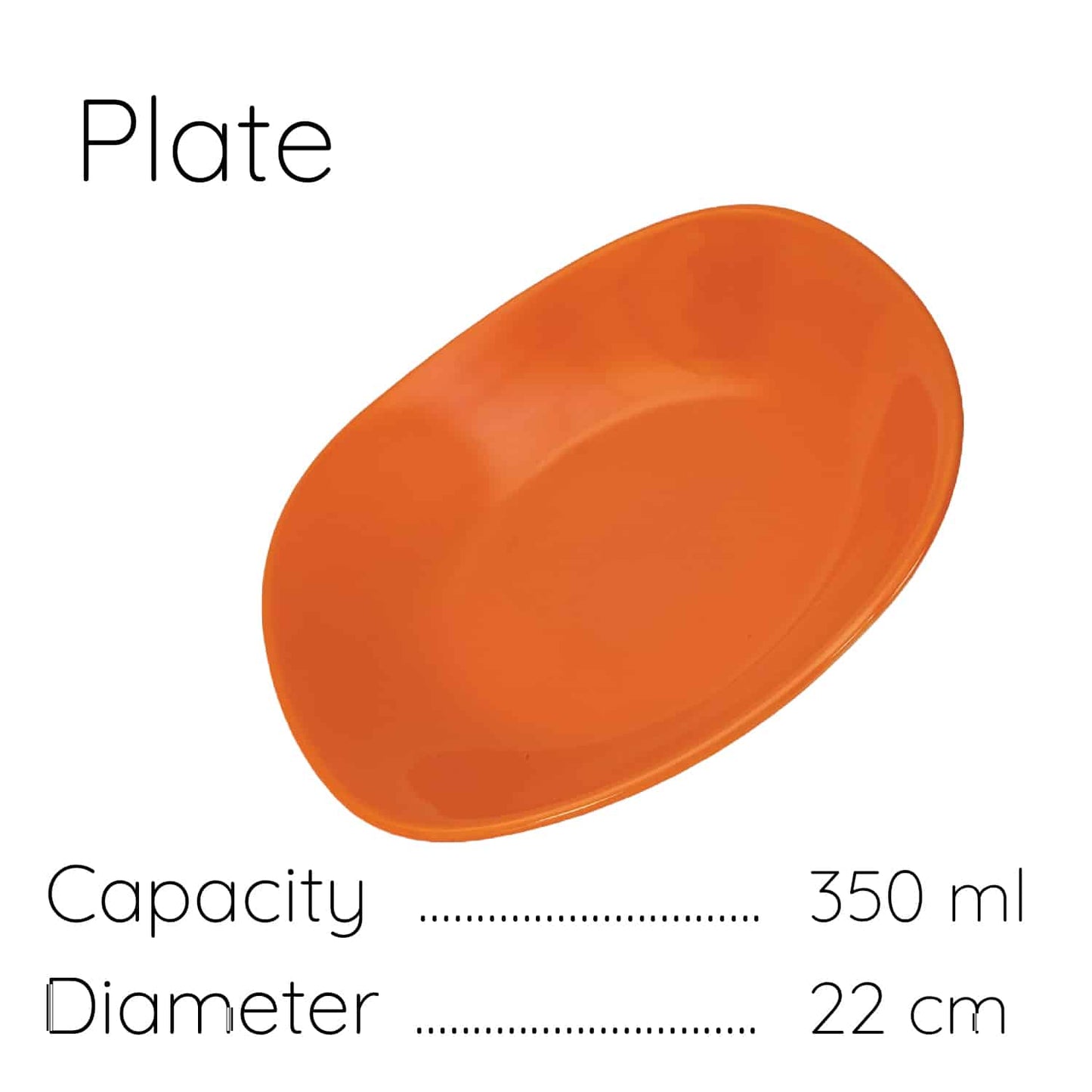 Farfurie adanca Orange, 22 cm