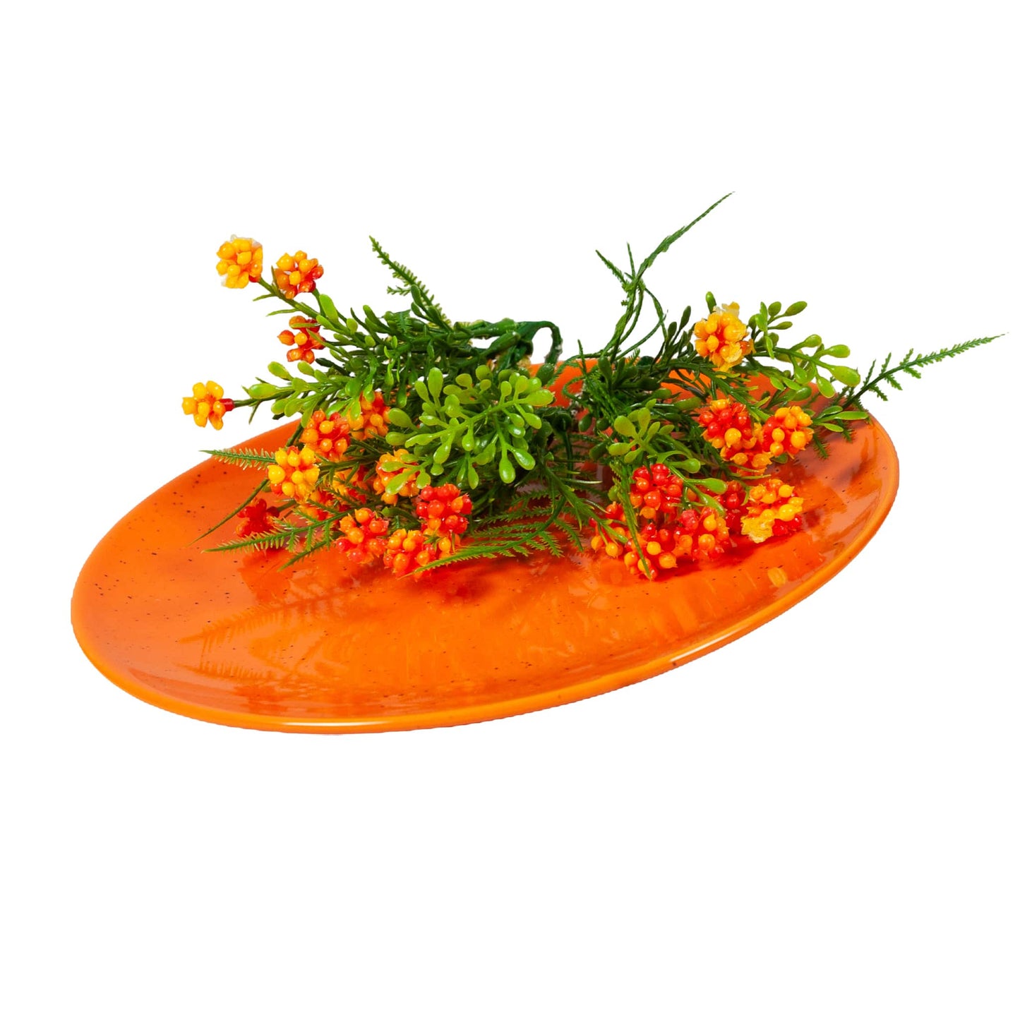 Set mit 6 Desserttellern Tropical Orange, 20 cm