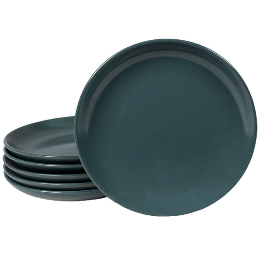 Set of 6 dessert plates Anthracite Gray Mat, 21 cm