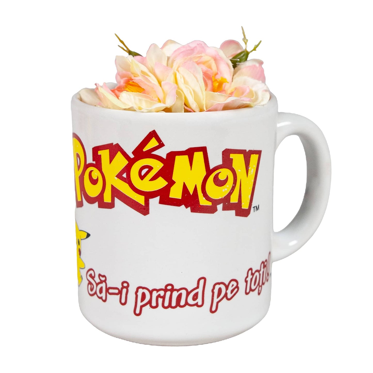 Tazza con decorazione Pokemon, 260 ml, bianco artico