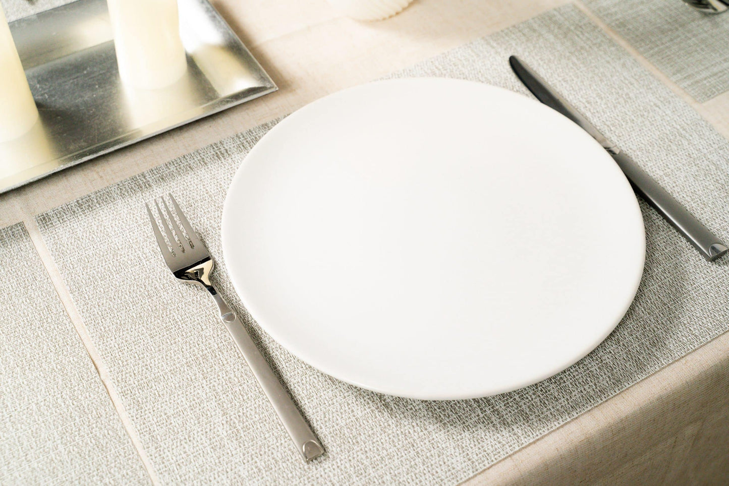 Set of 4 plates, for one person, North Pole, Cesiro, Glossy White