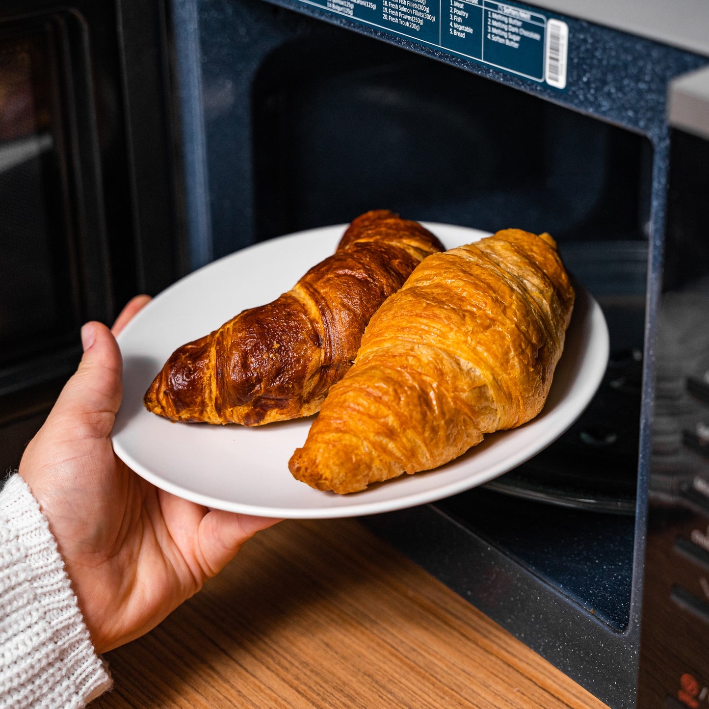 Set mit 6 Desserttellern in Arktisweiß, 21 cm