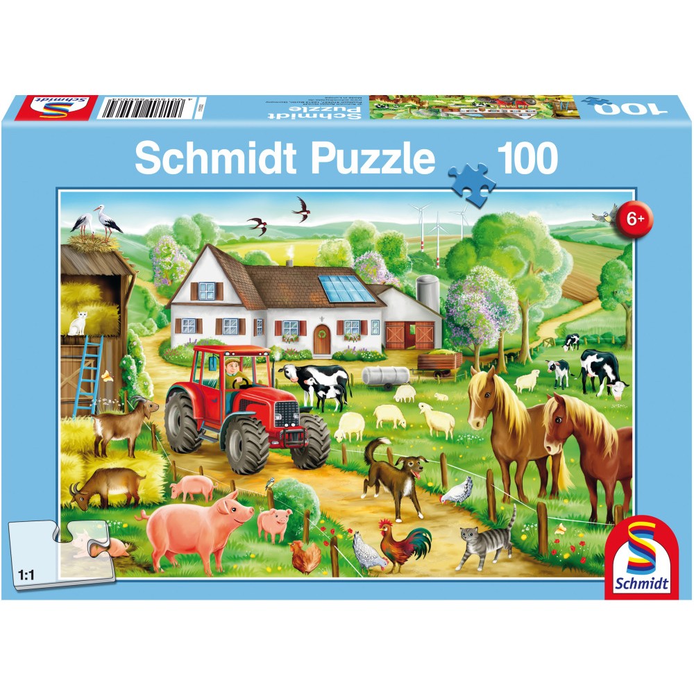 Puzzle Schmidt: Una granja feliz, 100 piezas