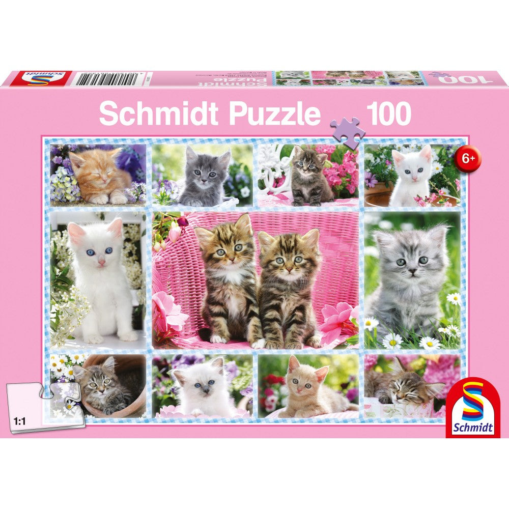 Puzzle Schmidt: Gattini, 100 pezzi