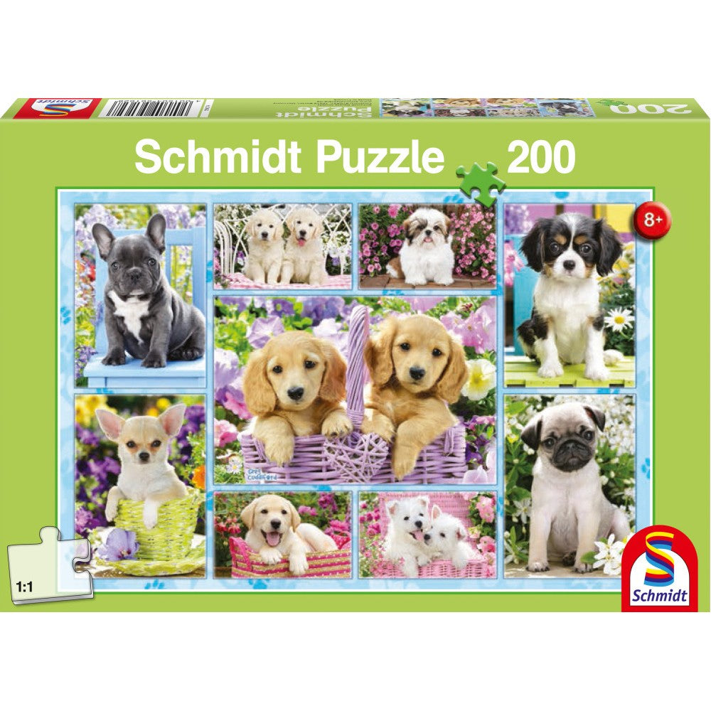 Puzzle Schmidt: Cachorros, 200 piezas