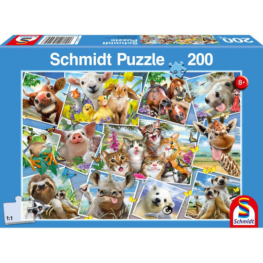 Puzzle Schmidt: Puzzles de animales, 200 piezas