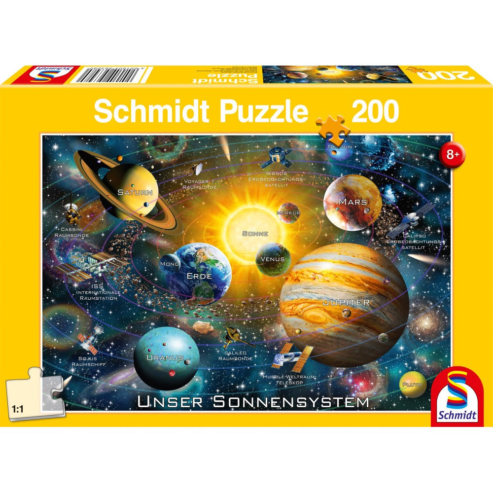 Puzzle Schmidt: Nuestro sistema solar, 200 piezas