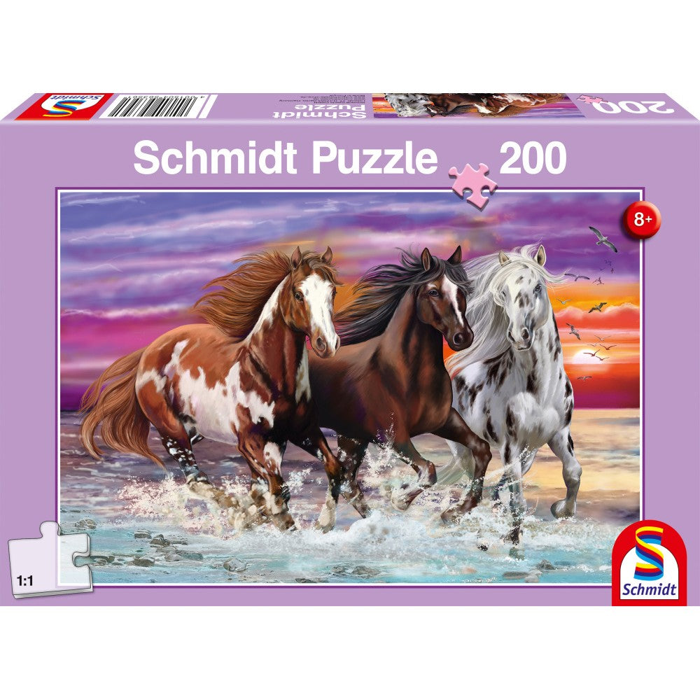 Puzzle Schmidt: Caballos salvajes, 200 piezas