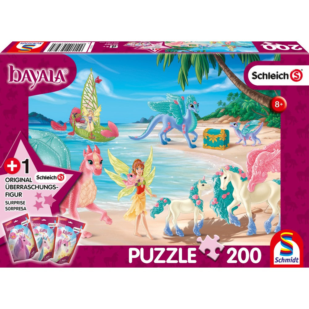 Puzzle Schmidt: Bayala - Dragon Island, 200 piezas + Regalo: Figura Bayala