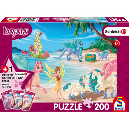 Schmidt puzzle: Bayala - Sárkánysziget, 200 darab + Ajándék: Bayala figura