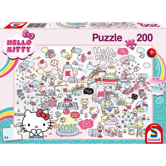 Puzzle Schmidt: Hello Kitty - El mundo de Kitty, 200 piezas