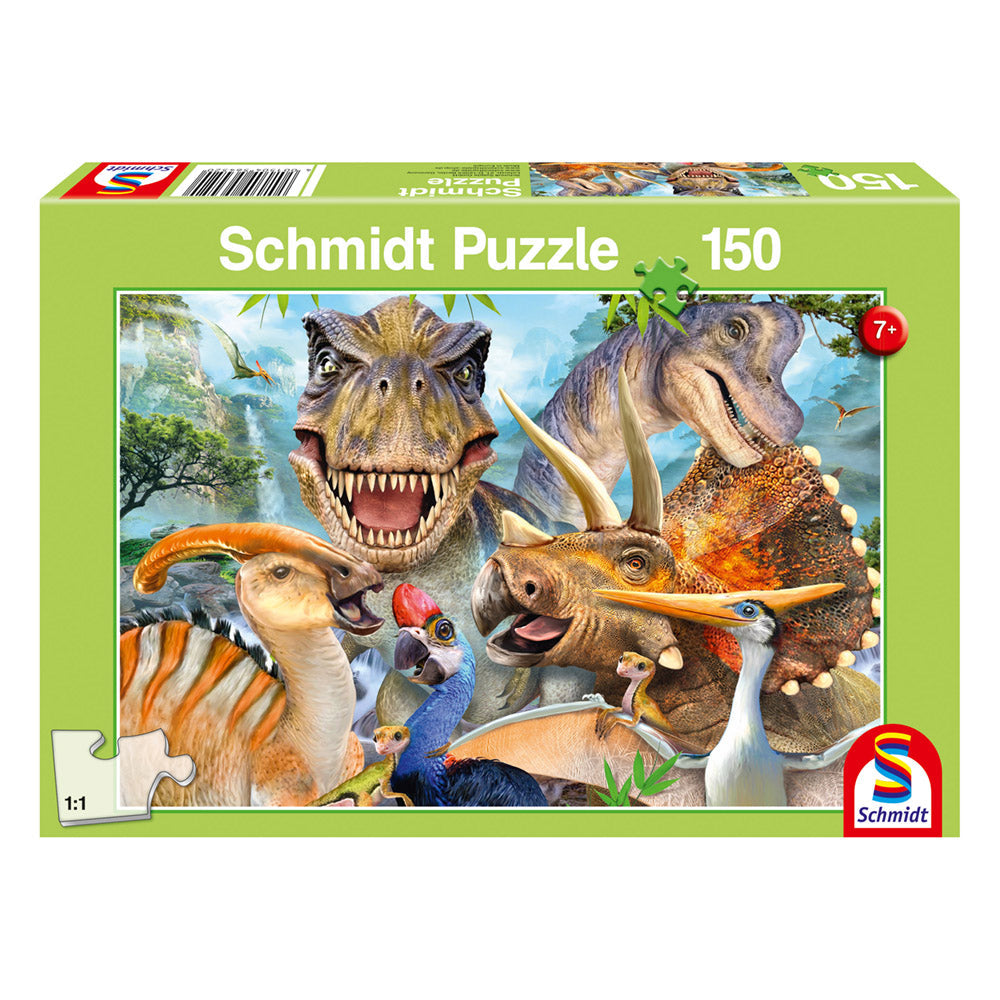 Puzzle Schmidt: Mundo de dinosaurios, 150 piezas