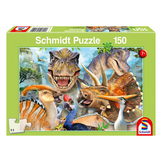 Schmidt puzzle: World of dinosaurs, 150 pieces