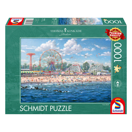 Puzzle Schmidt: Thomas Kinkade - Coney Island, 1000 piezas