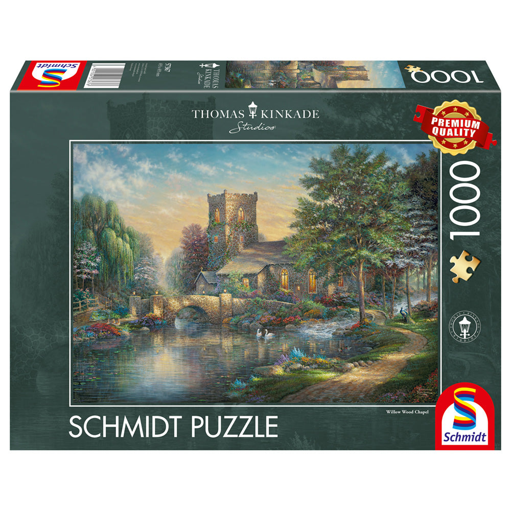 Puzzle Schmidt: Thomas Kinkade - La Capilla del Sauce, 1000 piezas