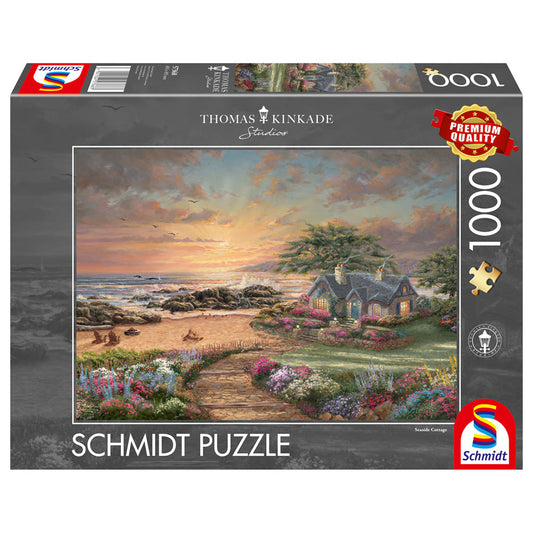 Puzzle Schmidt: Thomas Kinkade - Casa junto al mar, 1000 piezas