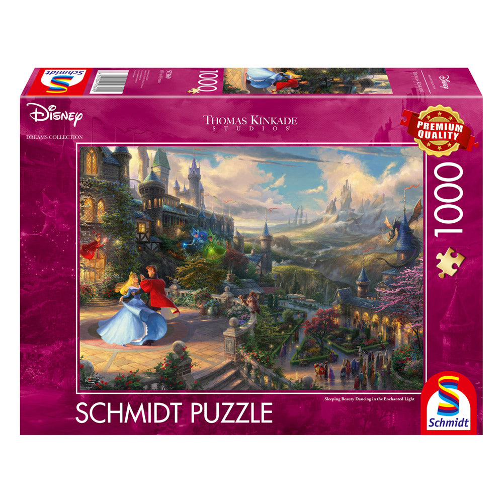 Puzzle Schmidt: Thomas Kinkade - Disney - La Bella Durmiente - Bailando, 1000 piezas