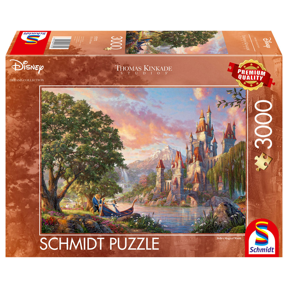 Puzzle Schmidt: Thomas Kinkade - Disney - El mundo mágico de Bella, 3000 piezas