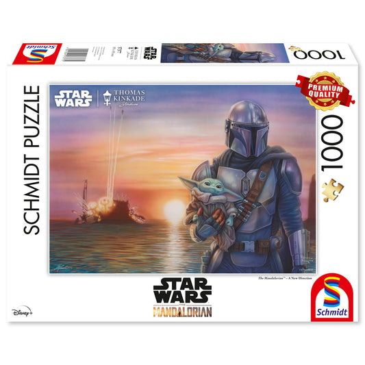 Puzzle Schmidt: Thomas Kinkade - Star Wars - Mandalorian - Una nueva dirección, 1000 piezas