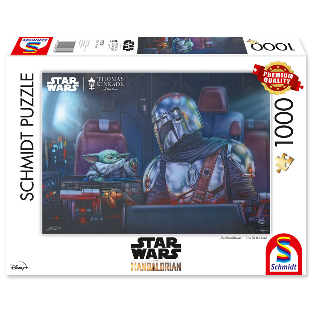 Puzzle Schmidt: Thomas Kinkade - Star Wars - Mandalorian - Dos en el camino, 1000 piezas