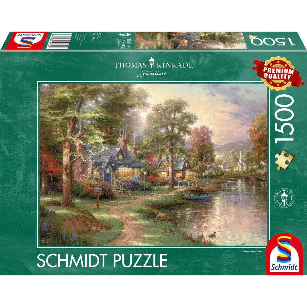 Puzzle Schmidt: Thomas Kinkade - Lago natal, 1500 piezas