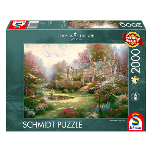 Rompecabezas de Schmidt: Thomas Kinkade - Jardines más allá de Spring Gate, 2000 piezas